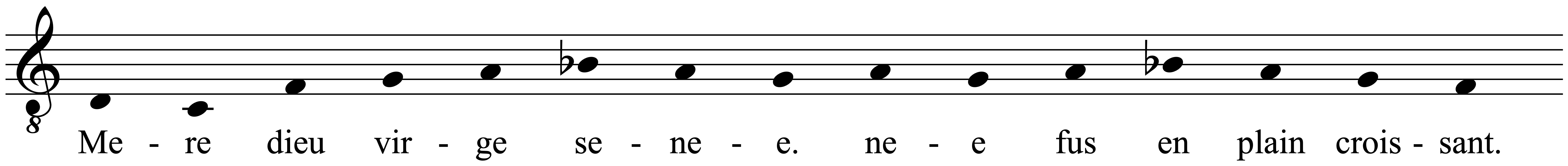 Work musical notation